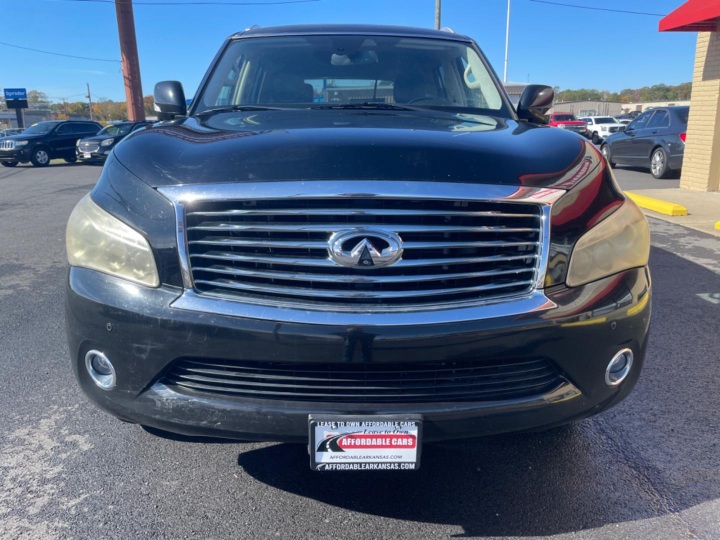 2012 Black INFINITI QX (JN8AZ2NE5C9) with an V8, 5.6 Liter engine, Automatic, 7-Spd transmission, located at 8008 Warden Rd, Sherwood, AR, 72120, (501) 801-6100, 34.830078, -92.186684 - Photo#2